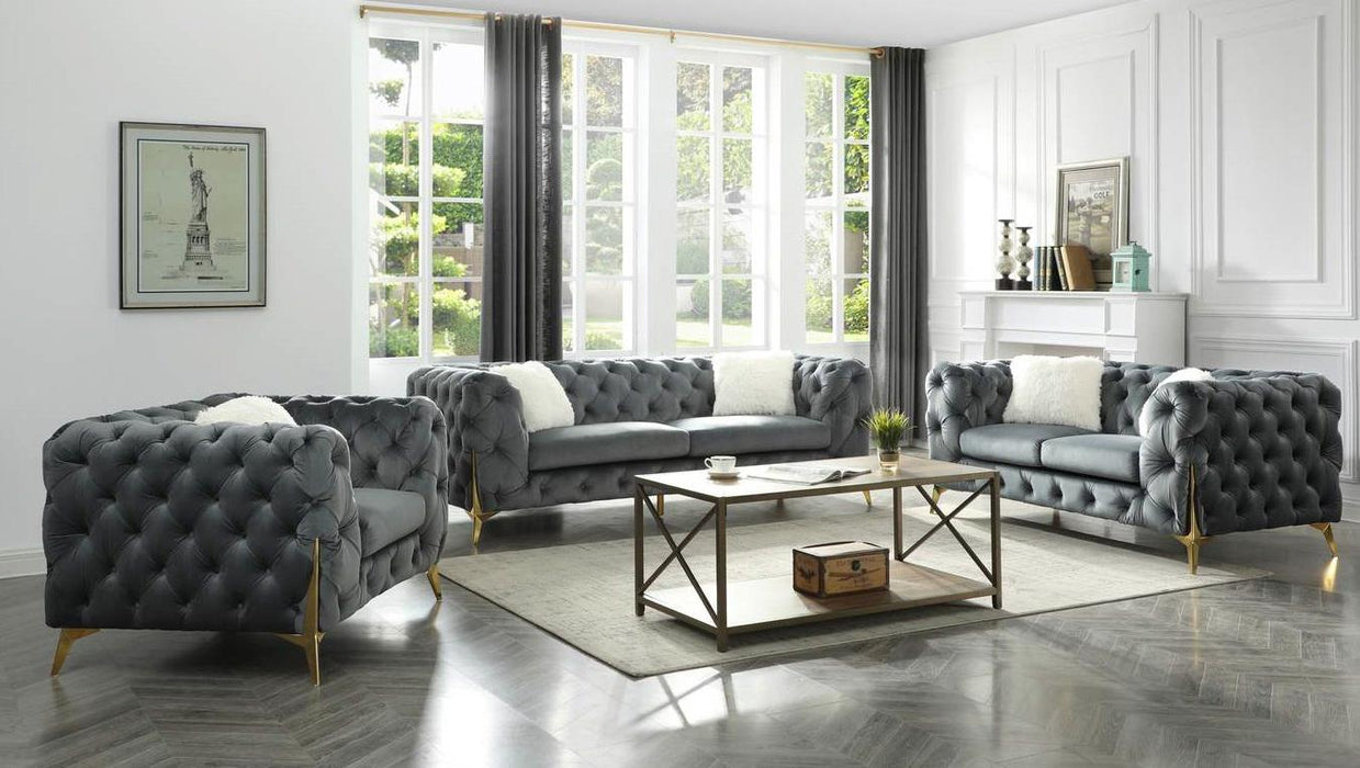 Galaxy Home Moderno Sofa in Gray GHF-808857887276