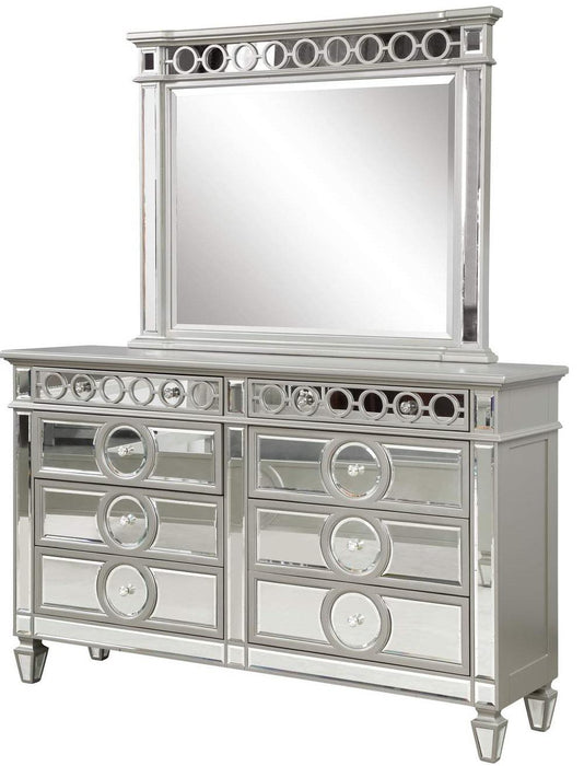 Galaxy Home Symphony 8 Drawer Dresser in Silver GHF-808857527820