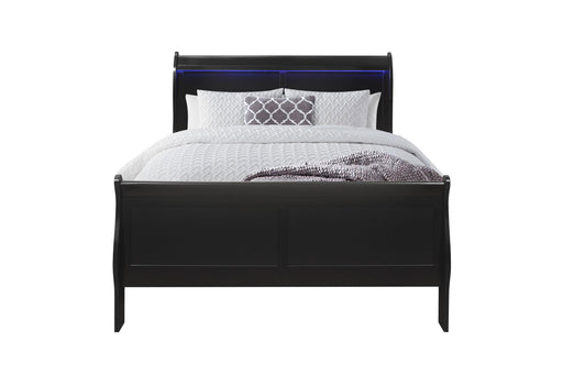 CHARLIE BLACK FULL BED WITH LED image