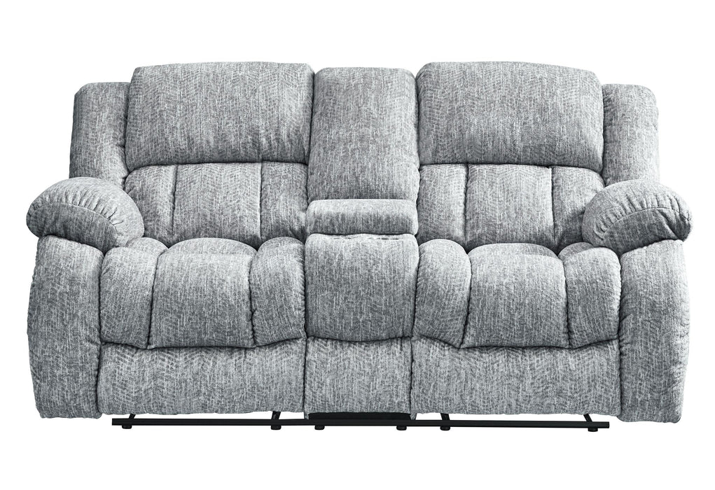 U250 GREY CONSOLE RECLINING LOVESEAT image