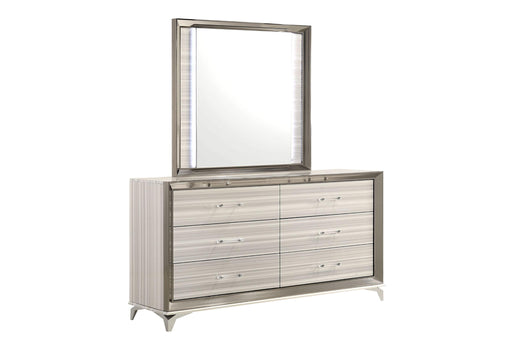 ZAMBRANO WHITE MIRROR WITH LED image