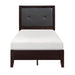 Homelegance Edina Twin Panel Bed in Espresso-Hinted Cherry 2145T-1 image