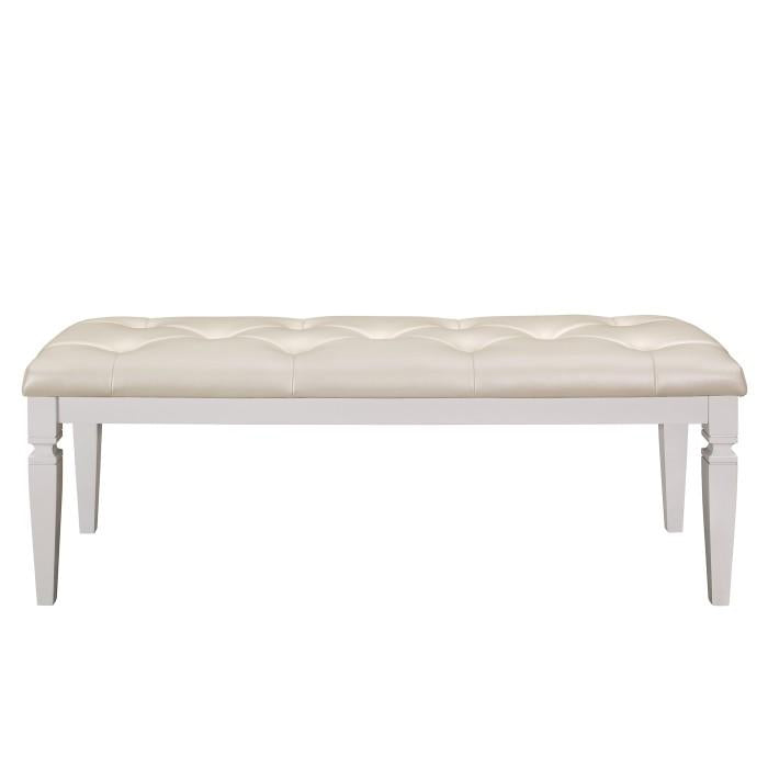 Allura Bed Bench in White 1916W-FBH image