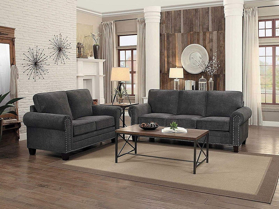 Cornelia Loveseat in Dark Gray 8216DG-2