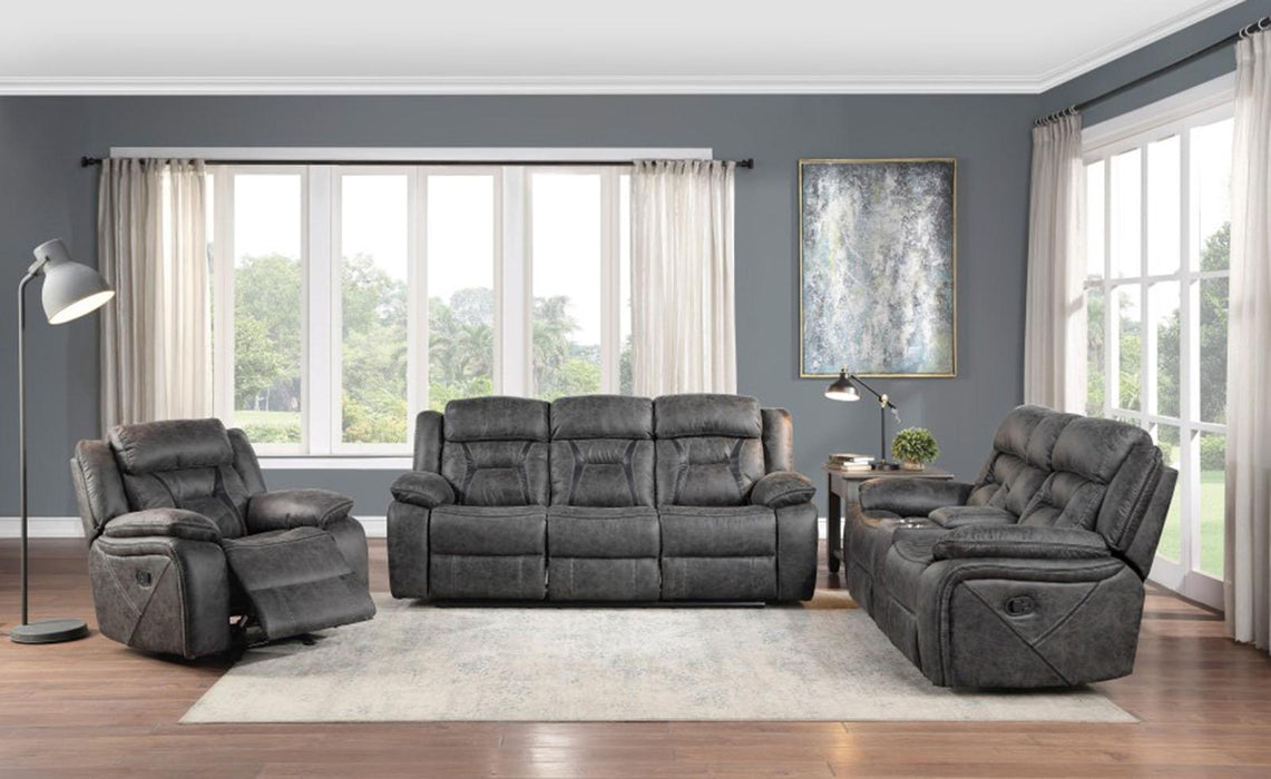 Madrona Hill Double Reclining Sofa in Gray 9989GY-3