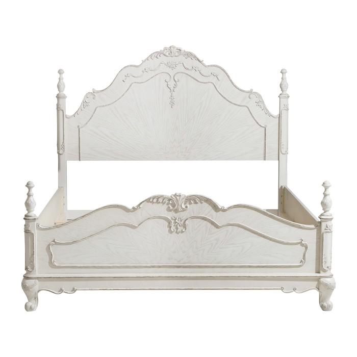 Cinderella Full Poster Bed in Antique White 1386FNW-1* image