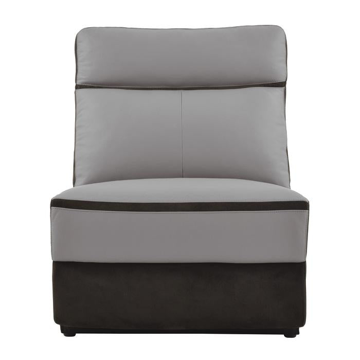 Laertes Power Armless Reclining Chair in Taupe Gray 8318-ARPW