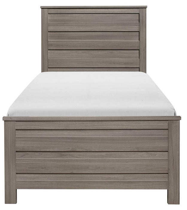 Waldorf Twin Panel Bed in Dark Gray 1902T-1*