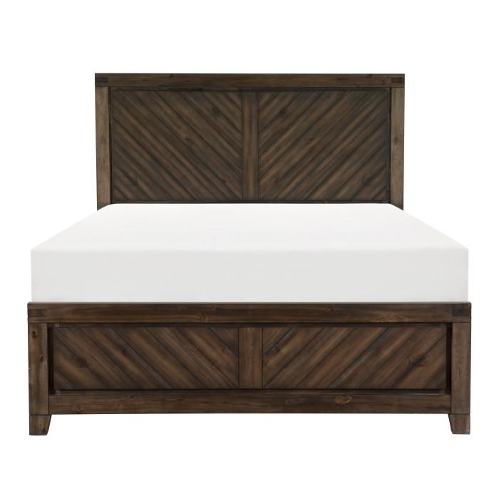 Parnell Queen Panel Bed in Rustic Cherry 1648-1*