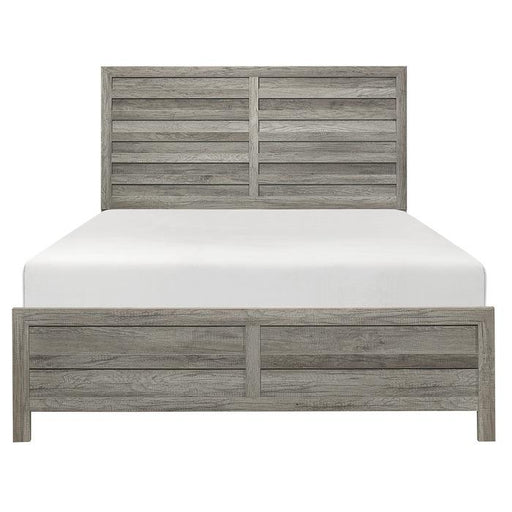 Homelegance Furniture Mandan Queen Panel Bed in Weathered Gray 1910GY-1* image