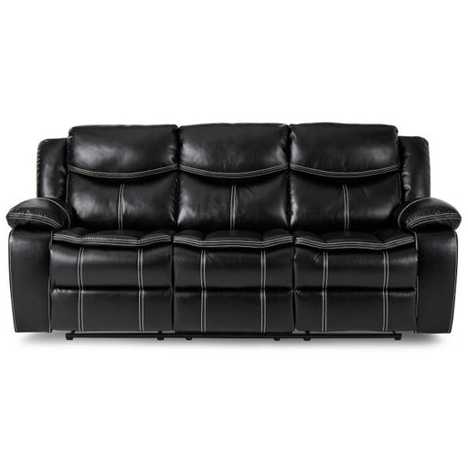 Homelegance Furniture Bastrop Double Reclining Sofa in Black 8230BLK-3 image