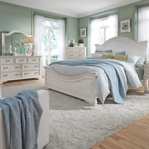 Bayside King California Panel Bed, Dresser & Mirror, Chest image