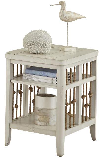 Liberty Furniture Dockside II Chair Side Table in White image