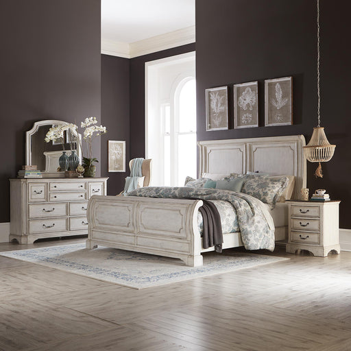 Abbey Road King Sleigh Bed, Dresser & Mirror, Nightstand image