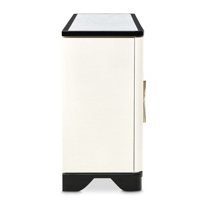 AICO Furniture Tuxedo Sideboard in Piano Keyboard