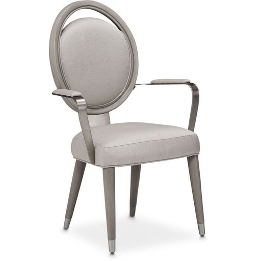 AICO Eclipse Arm Chair (Set of 2) in Moonlight image