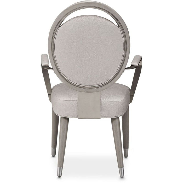 AICO Eclipse Arm Chair (Set of 2) in Moonlight