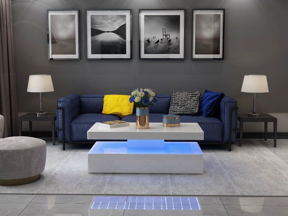 Galaxy Home Aurora Coffee Table in White