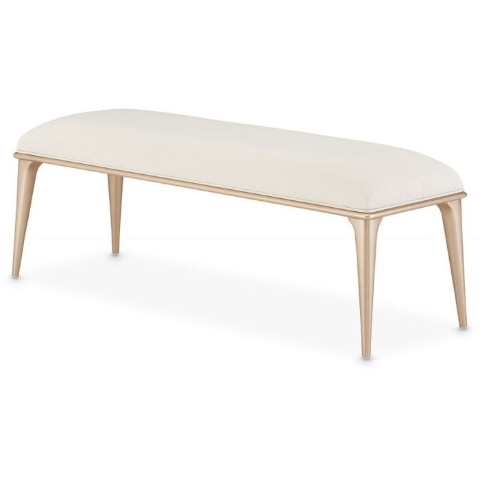 AICO La Rachelle Bed Bench in Medium Champagne