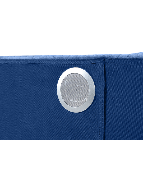 Galaxy Home Lizelle King Bed in with Ambient Lighting in Blue image