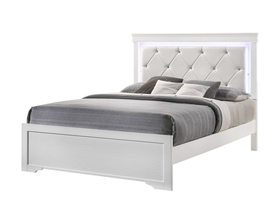 Galaxy Home Brooklyn King Bed in White