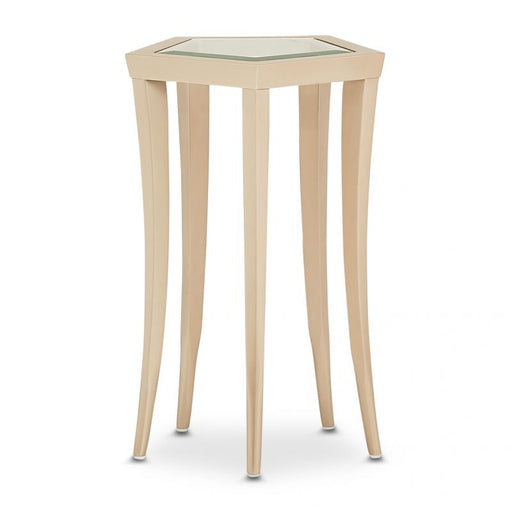 AICO La Rachelle Chairside Table in Medium Champagne image