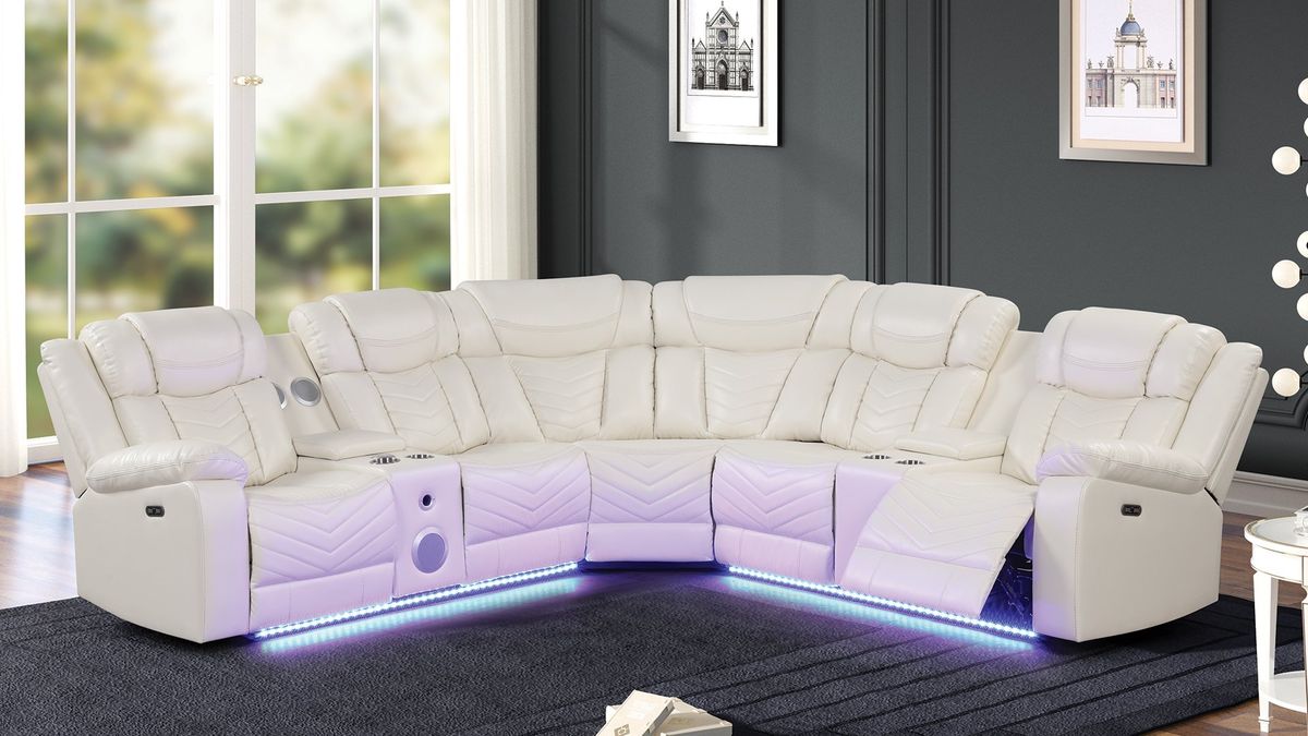 Galaxy Home Challenger Reversible Sectional Ice image