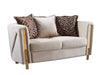 Galaxy Home Chanelle Loveseat in Cream image