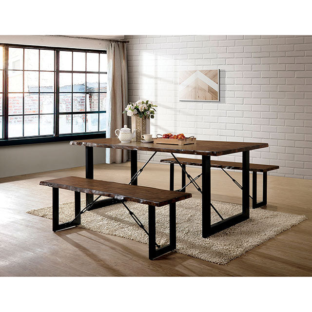 Dulce Walnut/Black Dining Table