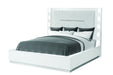 Galaxy Home Coco Queen Size Bed in Milky White image