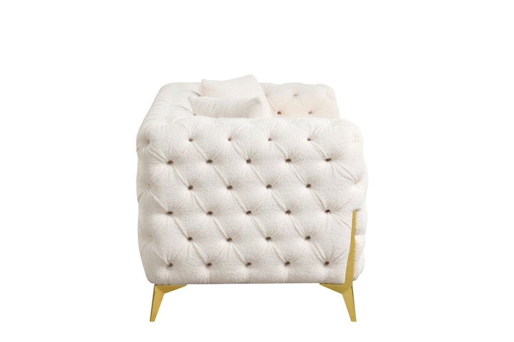 Galaxy Home Contempo Loveseat in Beige