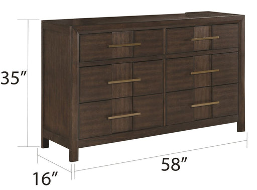 Galaxy Home Kenzo Dresser in Brown image