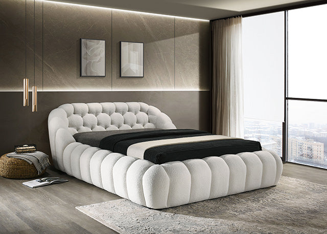 Newquay E.King & Queen Bed White, Grey, & Black