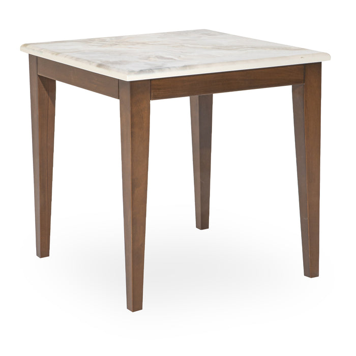 AICO Balboa End Table in Warm Walnut