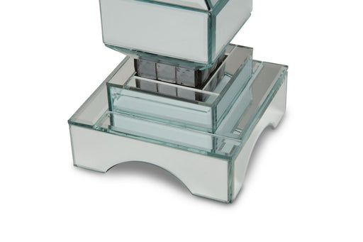 AICO Montreal 2-Tier Mirrored Candle Holder w/Crystal Accents (2/pack) image