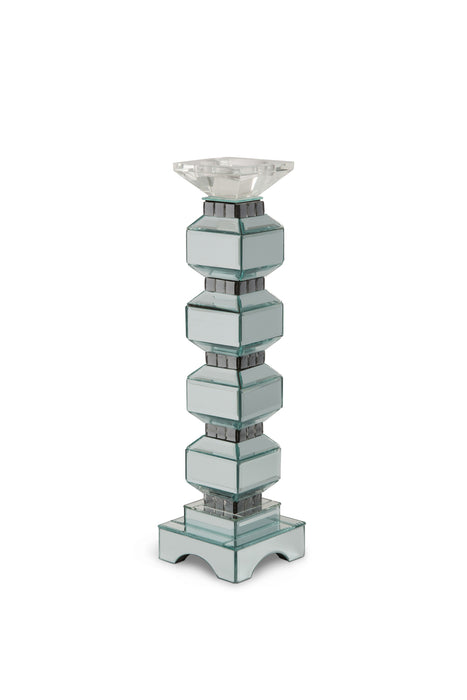 AICO Montreal 4-Tier Mirrored Candle Holder w/Crystal Accents (2/pack)