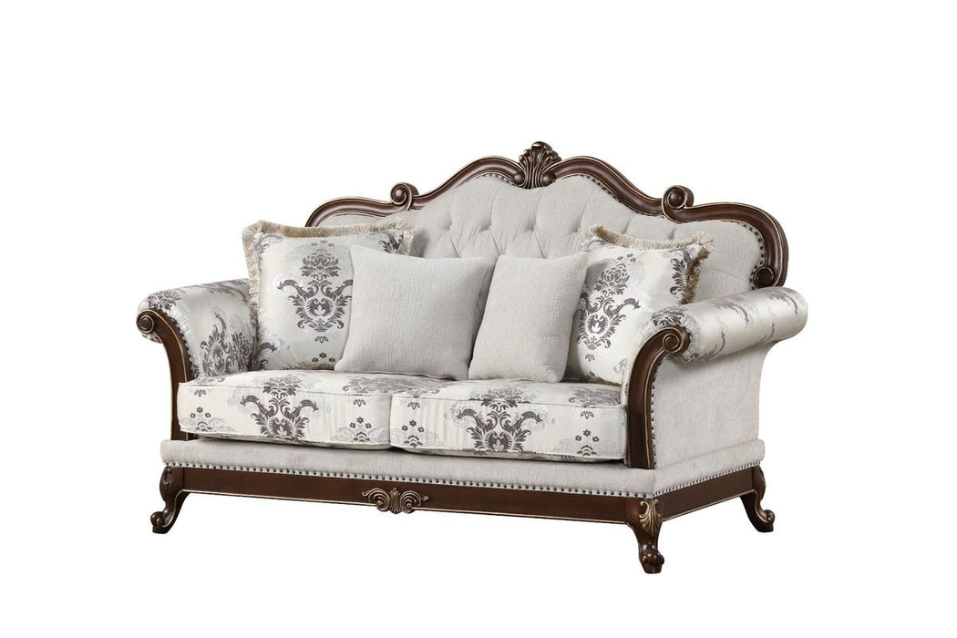 Galaxy Home Gloria Loveseat in White