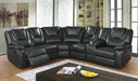 Galaxy Home Hong Kong Power Reclining Sectional in Black image