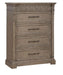 Liberty Furniture Town & Country 5 Drawer Chest in Dusty Taupe image