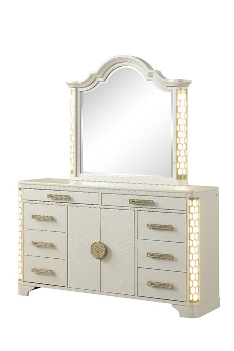Galaxy Home Jasmine Dresser with LED