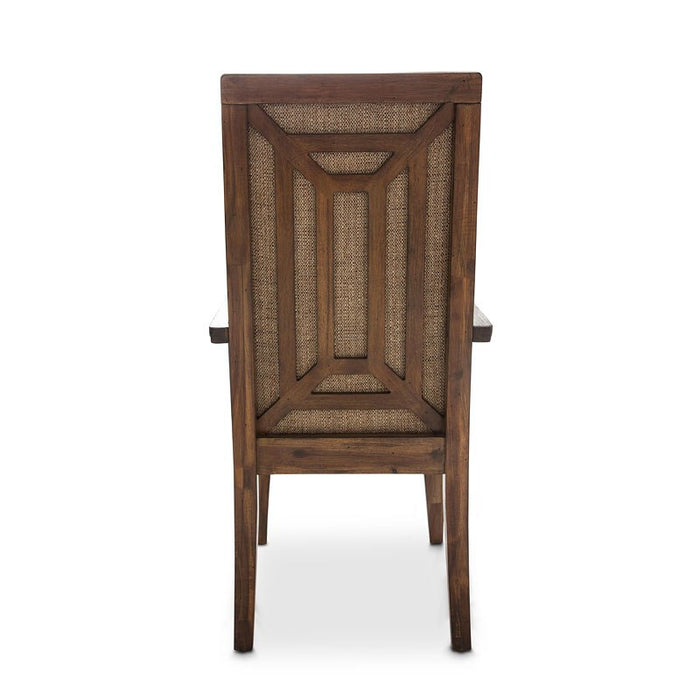 Aico Carrollton Arm Chair (Set of 2) in Rustic Ranch