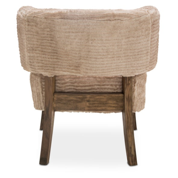 AICO Furniture A La Carte HalfMoon Curved Back Chair in Boardwalk