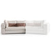AICO Furniture Amora LAF Sofa Oatmeal in Eggshell Walnut image