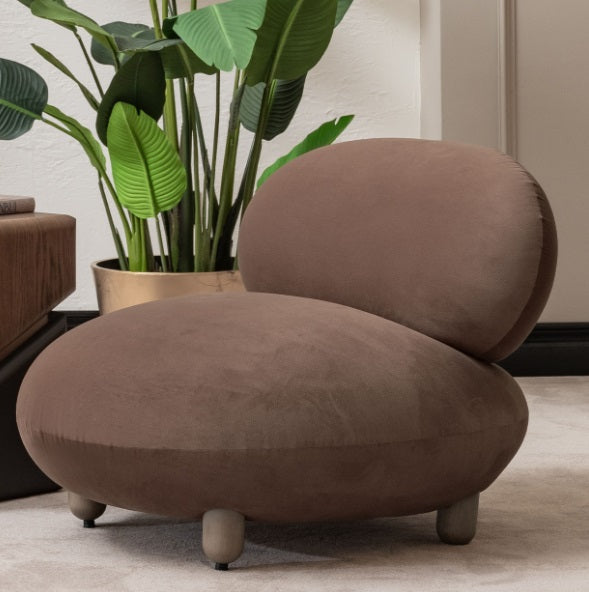 AICO Furniture Bristol Point Accent Chair in Saddle Brown