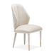 AICO Furniture Lisbon Side Chair in Silken Matte Cream image