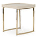 AICO Furniture Lisbon Side Table in Silken Matte Cream image