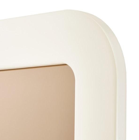 AICO Furniture Wall Mirror in Silken Matte Cream