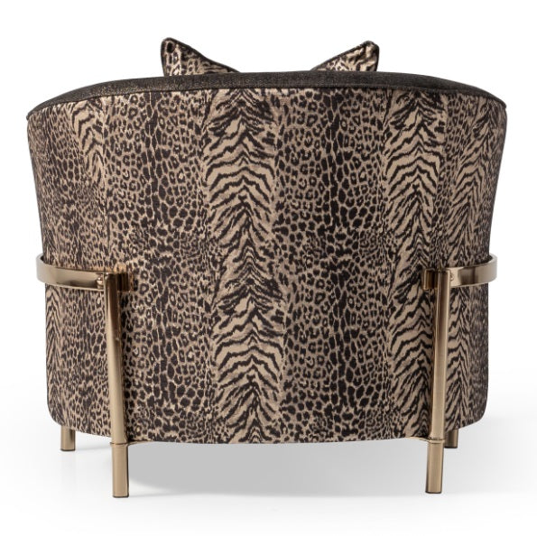 AICO Furniture Lisbon Chair in Onyx Gold