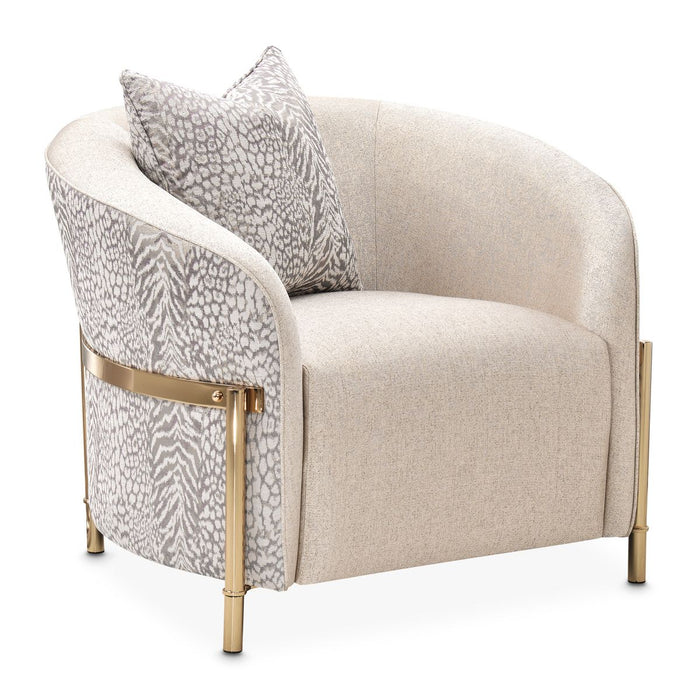 AICO Lisbon Chair in Opal Gold
