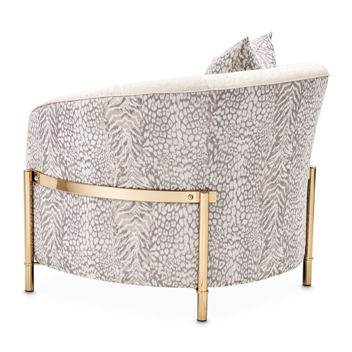 AICO Lisbon Chair in Opal Gold